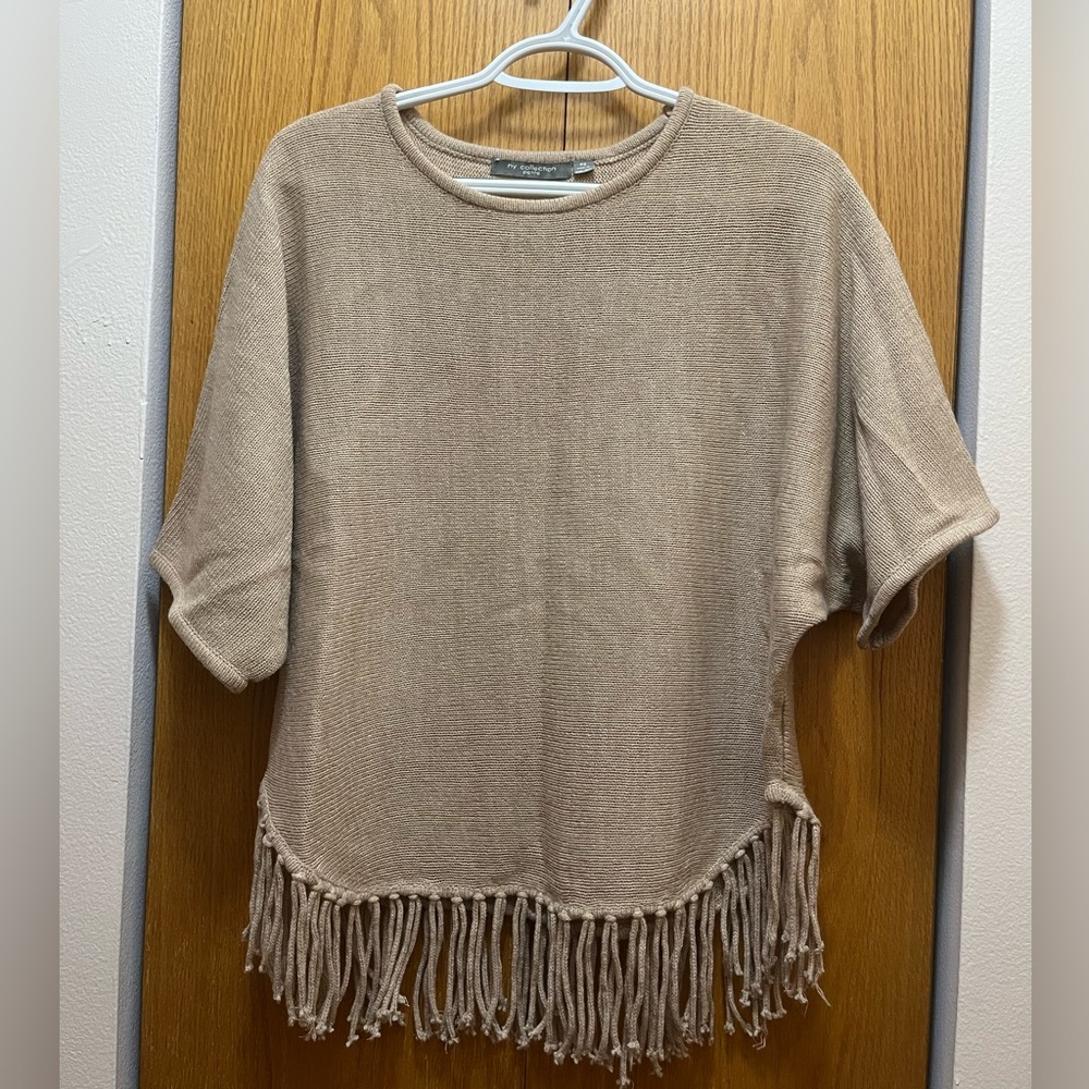 Fringe bottom sweater